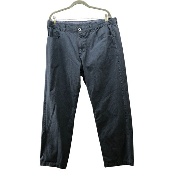 Calvin Klein Straight Leg Chino Pants Mens 38x30 (38x29) Blue Flat Front Solid - Picture 1 of 12